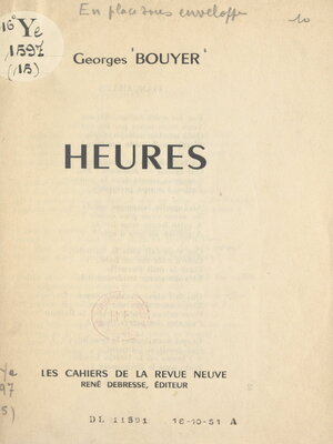 cover image of Heures